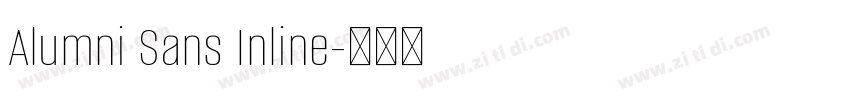 Alumni Sans Inline字体转换